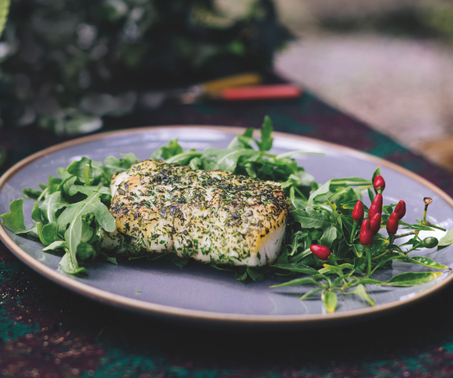 herb roasted black cod